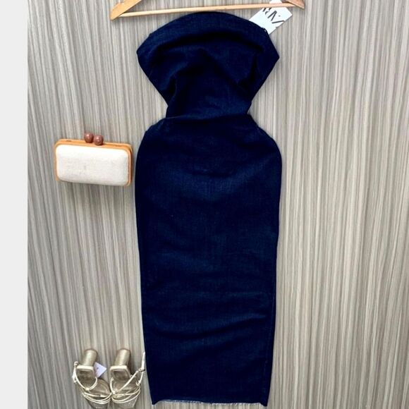 Zara ZW THE DENIM DRESS - Picture 1 of 13